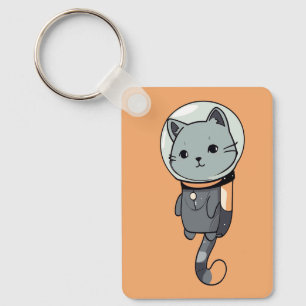 Llavero Gato Astronauta Kawaii Adorable