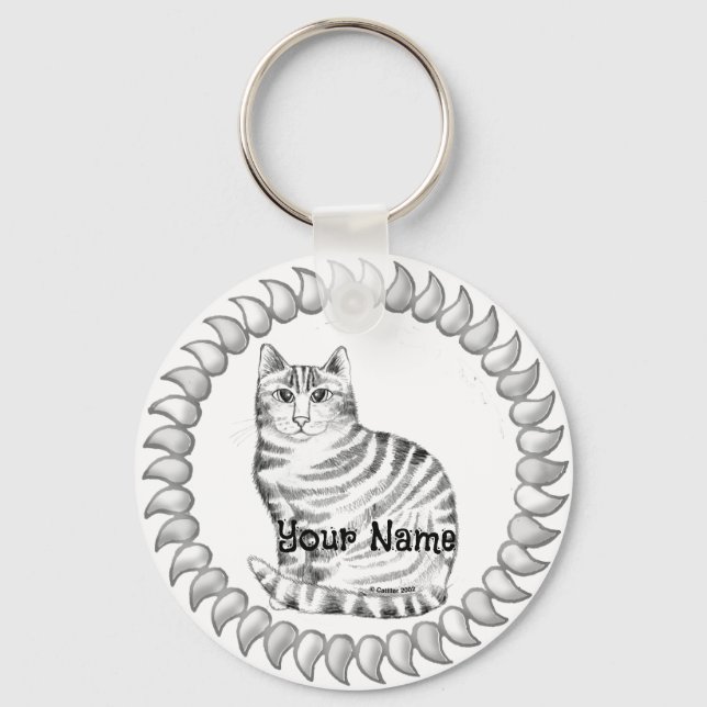 Llavero Gato atigrado Mouser  (Anverso)
