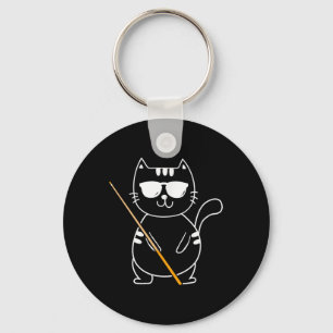 Llavero Gato Billiard - Billiard Player Billard 8 ball Poo