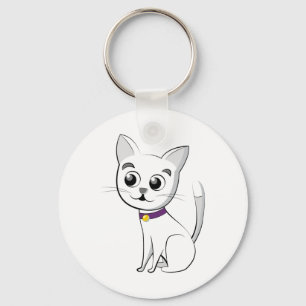 Llavero Gato blanco
