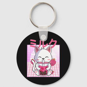 Llavero Gato Boba Tea Bubble Tea Anime Kawaii Neko Gift Ki