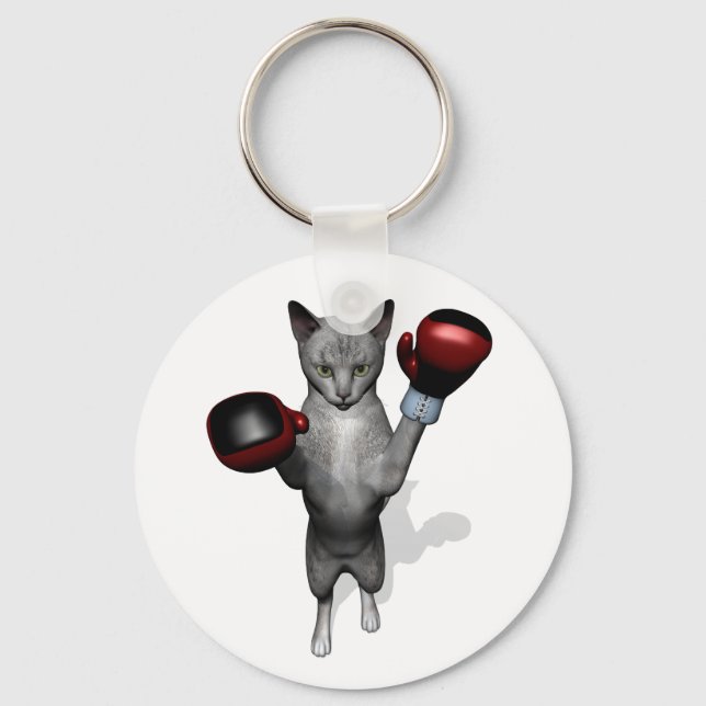Llavero Gato Boxer (Anverso)