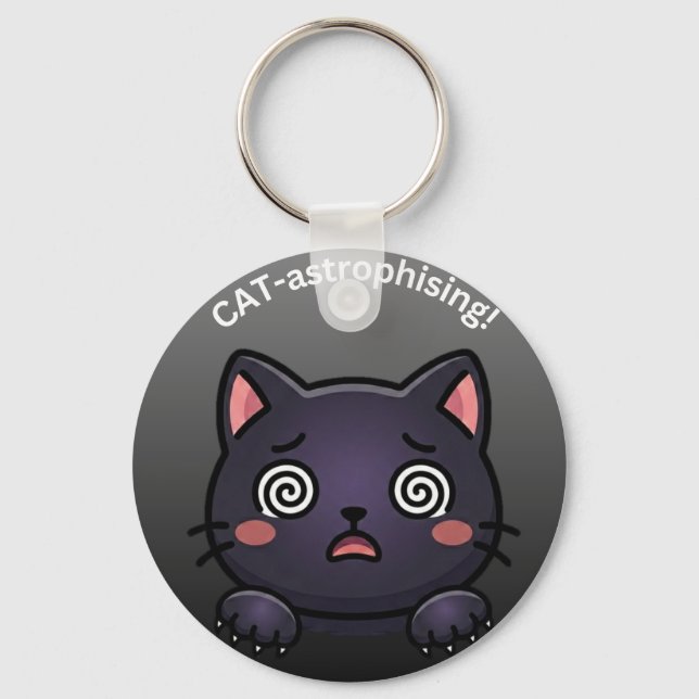 Llavero Gato Catastrófico Adorable (Anverso)