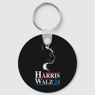 Llavero Gato cómico de Waltz 2024 Kamala Harris Tim Wa
