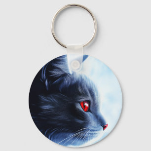 Llavero Gato con ojos rojos