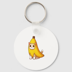 Llavero Gato con traje bananero