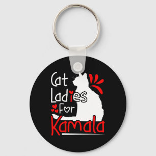 Llavero Gato Damas De La Gráfica Kamala Silhouette