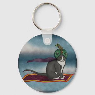 Llavero Gato de alfombra mágica, keychain