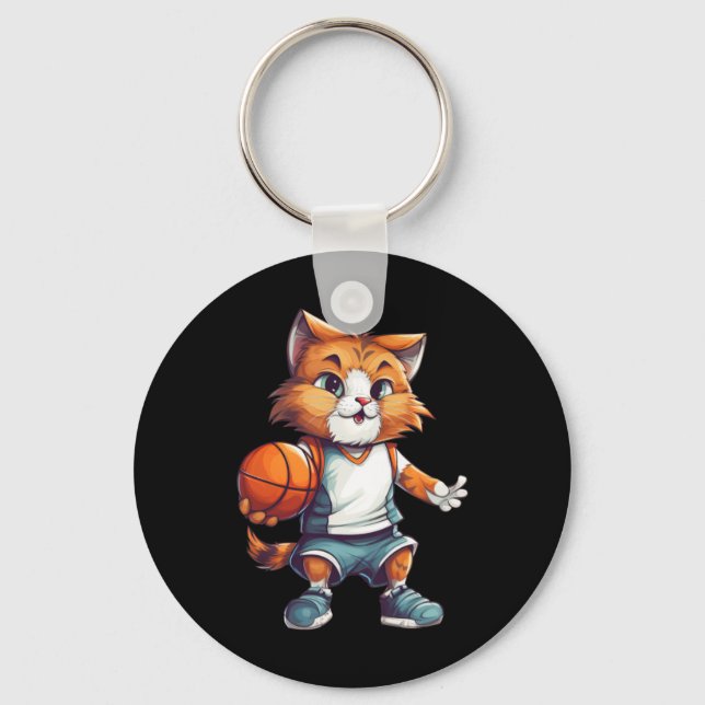 Llavero Gato de baloncesto (Anverso)
