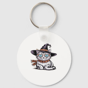 Llavero Gato de bruja de Guay � gatito de Halloween con co