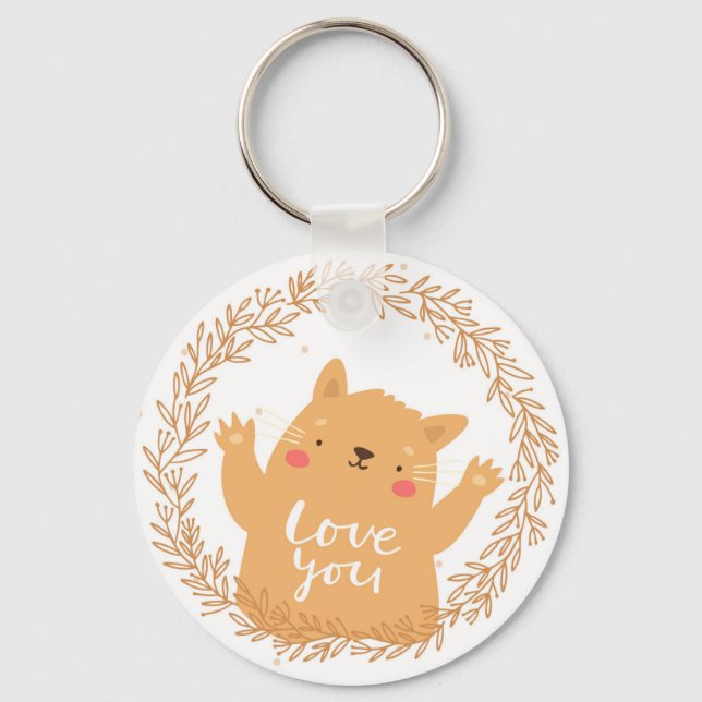 Llavero Gato de corte (Anverso)