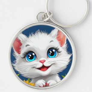 Llavero Gato de dibujos animados adorable