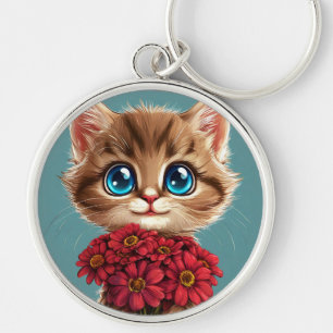 Llavero Gato de dibujos animados lindo