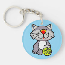 Gato de dibujos animados lindo