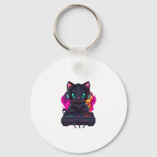 Llavero Gato de gamer fantasmal