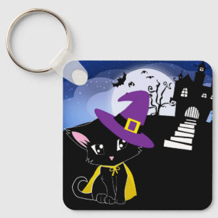 Llavero Gato de Halloween