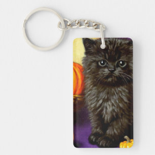 Llavero Gato de Halloween Antiguo