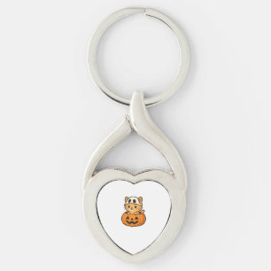 Llavero Gato de Halloween dentro de una calabaza Camiseta