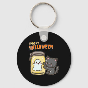 Llavero Gato de Halloween Feliz