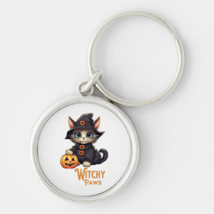 Llavero Gato de Halloween Patas Brujas