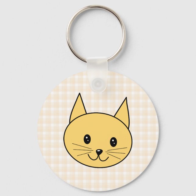 Llavero Gato de jengibre. Comprobar el fondo. (Anverso)