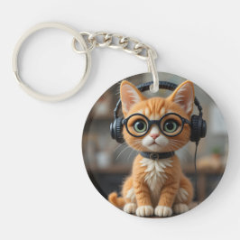 Llavero Gato de jengibre juguetón