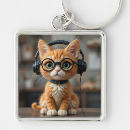 Llavero Gato de jengibre juguetón