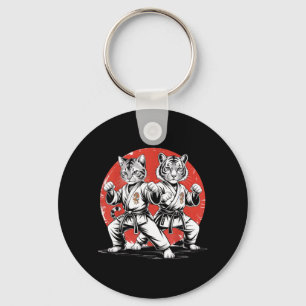 Llavero Gato de Karate Tigre Karate Gi Cosas Japonesas de 