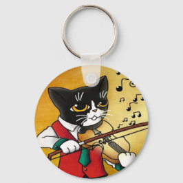 Llavero Gato de música violín