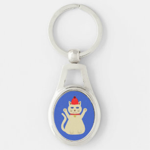 Llavero Gato de Navidad Adorable