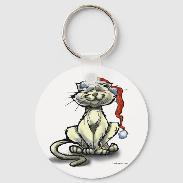 Llavero Gato de navidades (Anverso)