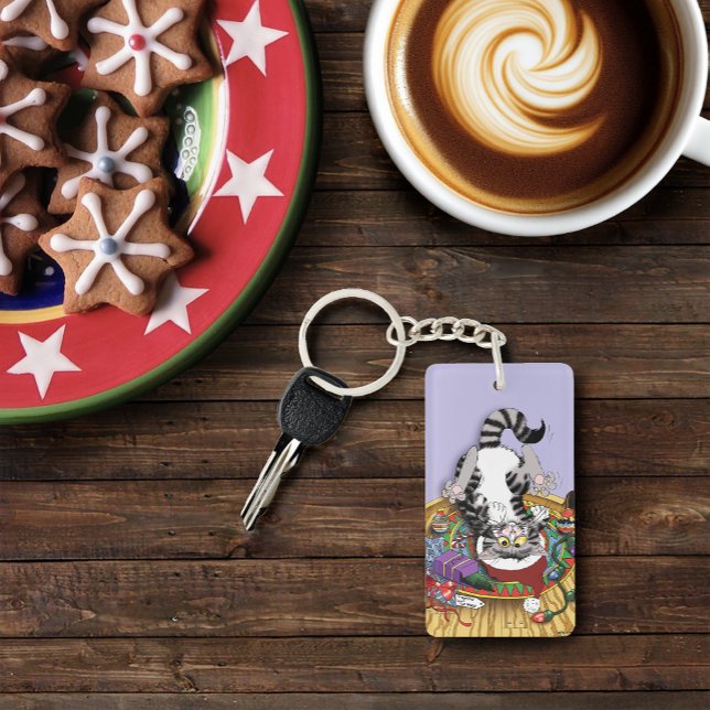 Llavero Gato de navidades (Subido por el creador)