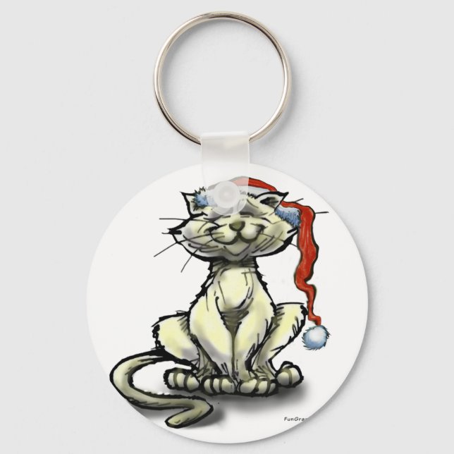 Llavero Gato de navidades (Anverso)