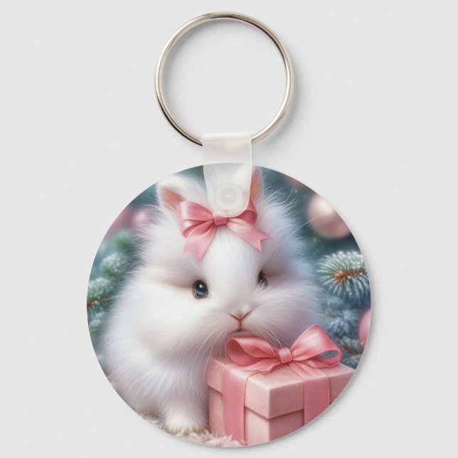 Llavero Gato de Navidades de corte (Anverso)