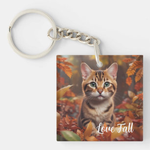 Llavero Gato de Otoño