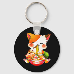 Llavero Gato de Ramen Neko Anime Kawaii Regalo de comida j