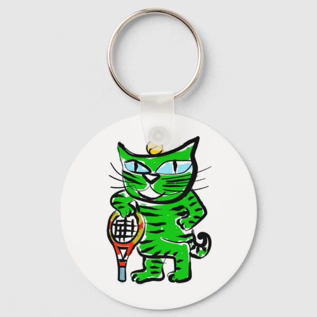 Llavero Gato de tenis (Anverso)