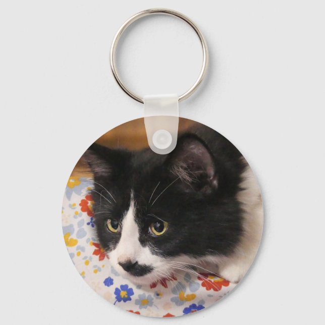 Llavero Gato de Tuxedo (Anverso)