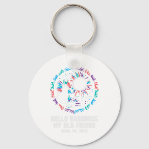 Llavero Gato del eclipse solar Hola oscuridad Abril 8 Muje