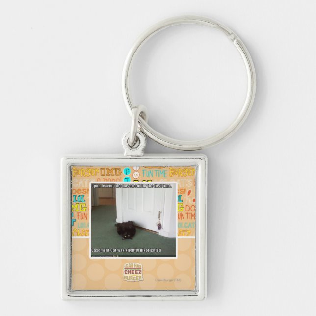 Llavero Gato del sótano, desorientado levemente (Frente)