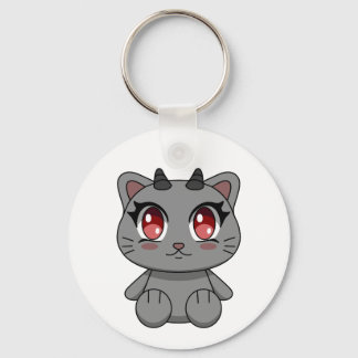 Llavero Gato Demon Cute Kawaii