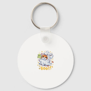 Llavero Gato Divertido Bruja Fantasma Lindo de Halloween G
