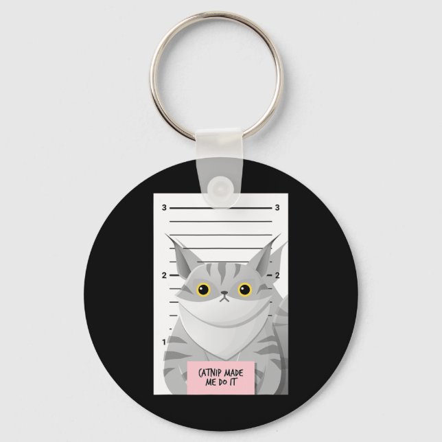 Llavero Gato Divertido Para Las Mujeres Y Los Hombres (Anverso)