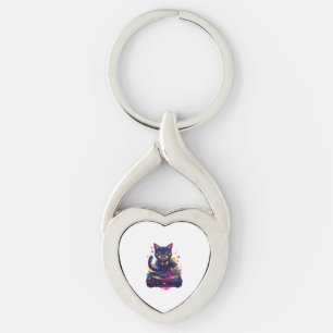 Llavero Gato DJ Funky � Fiesta Gatito Disco Retro