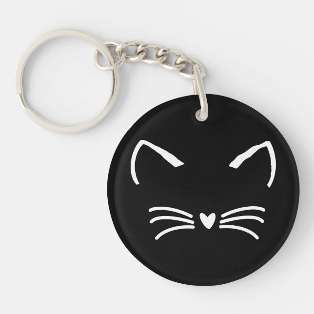 Llavero Gato dulce Kitten Face (Frente)