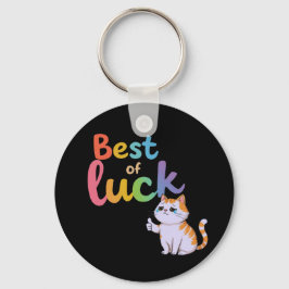 Llavero Gato dulce mejor suerte: Difundir diversión y bien