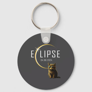 Llavero Gato Eclipse Solar Total 2024 Totalidad Divertido