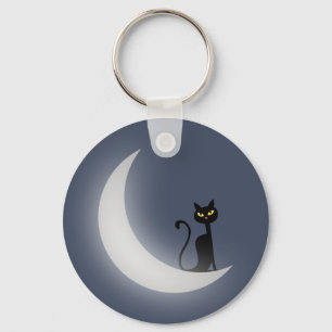 Llavero Gato en la luna