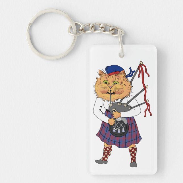 Llavero Gato escocés Louis Wain (Frente)