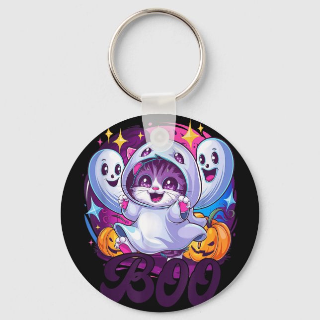 Llavero gato fantasma Boo  (Anverso)